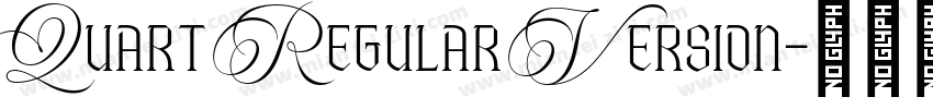 Quart Regular Version字体转换